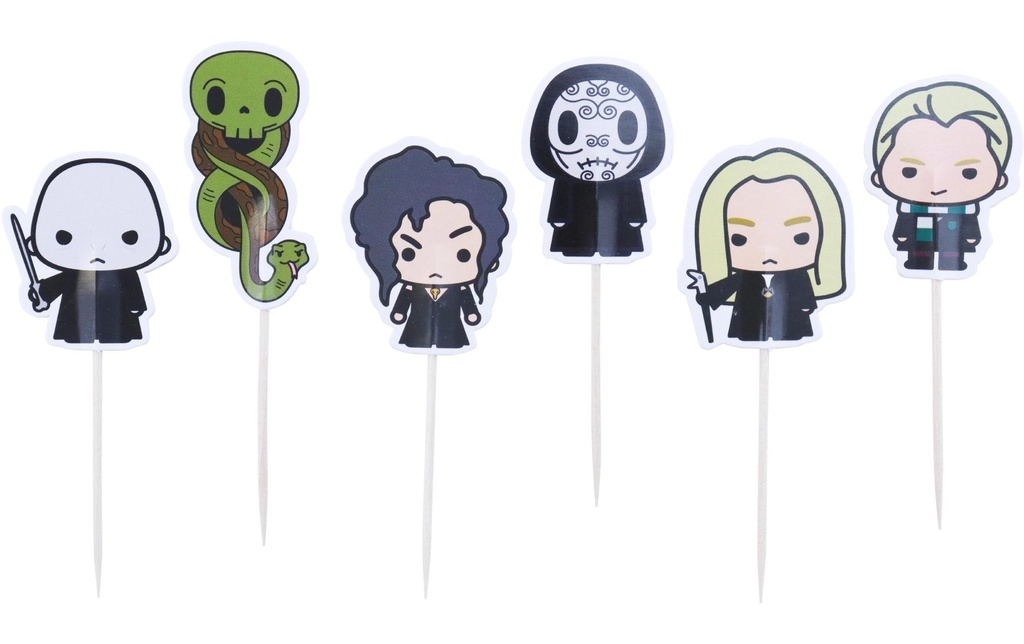 PME Cupcake Topper Harry Potter «The Dark Arts» (les arts sombres) 6 pièces