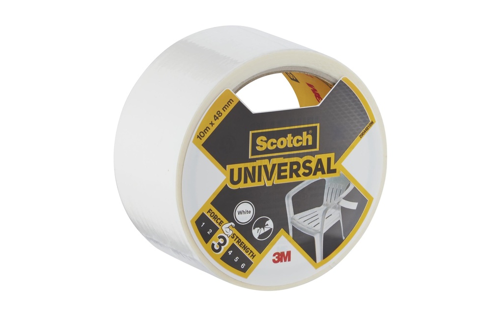 Scotch Ruban adhésif Scotch Universal 48 mm x 10 m, Blanc