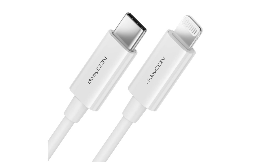 deleyCON Câble USB 2.0 USB-C - Lightning 0.15 m
