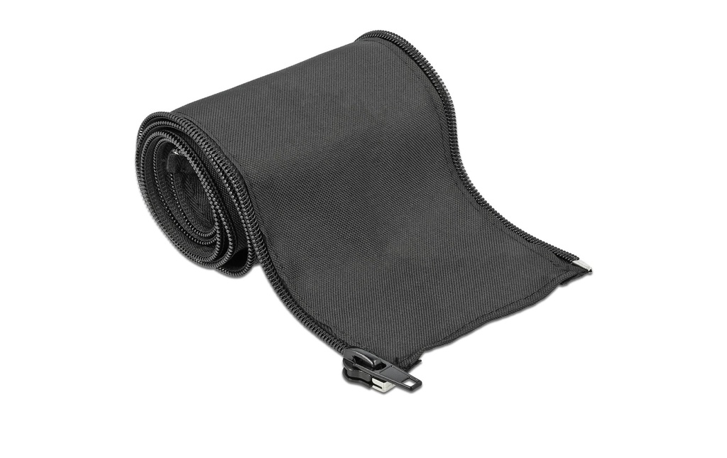 Delock Gaine de câble 1 m x 35 mm, avec fermeture éclair Noir