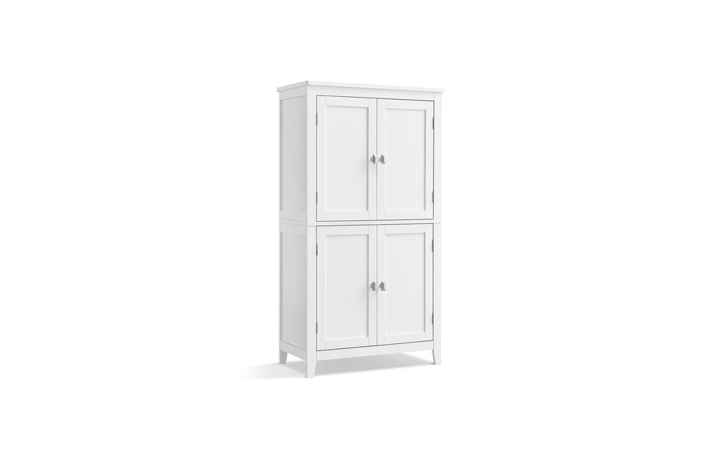 VASAGLE Vitrine Style maison de campagne 60 x 110 cm, Blanc