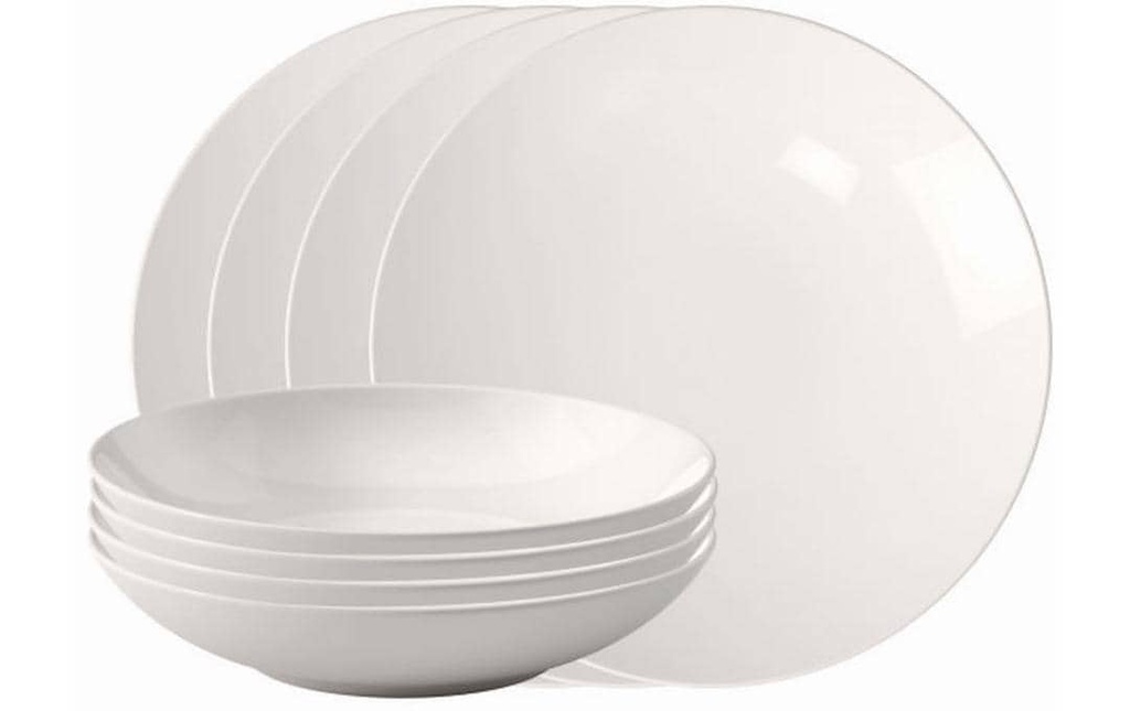 Villeroy & Boch Set d’assiettes For Me Set de 8 pièces 1 Pièce/s,Blanc