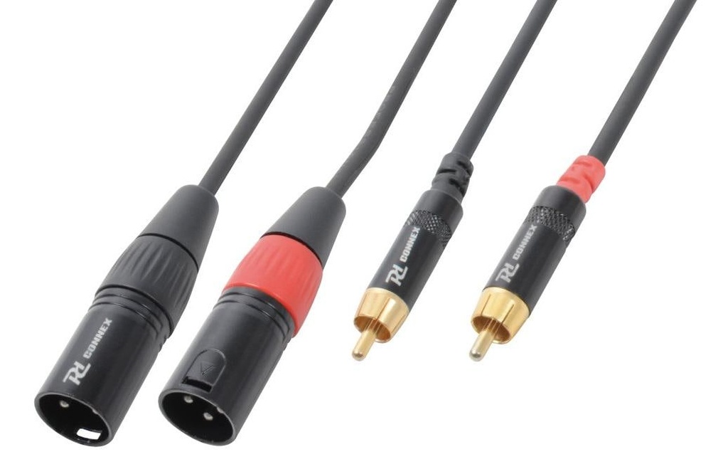 PD Connex Câble audio CX66-1 XLR 3 pôles, mâle - Cinch 1.5 m