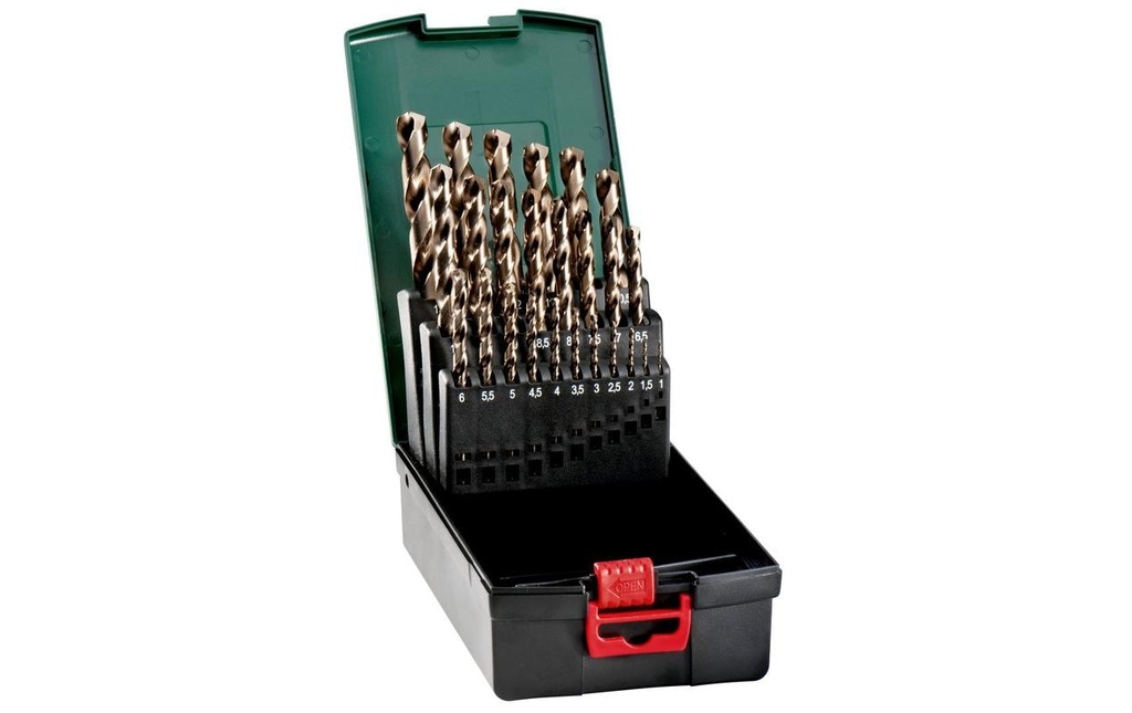 Metabo Kits de forets à métaux HSS-Co, 25 pièces