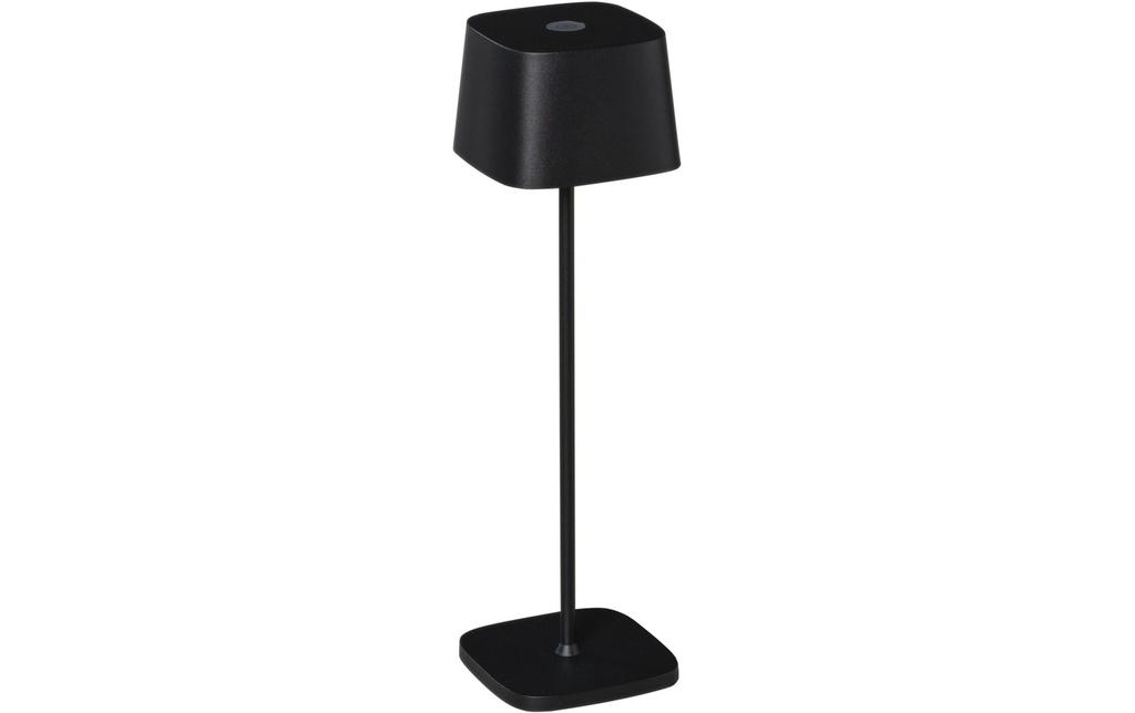 Konstsmide Lampe de table à accu Capri USB, 2700-3000 K, 2.2 W, noir