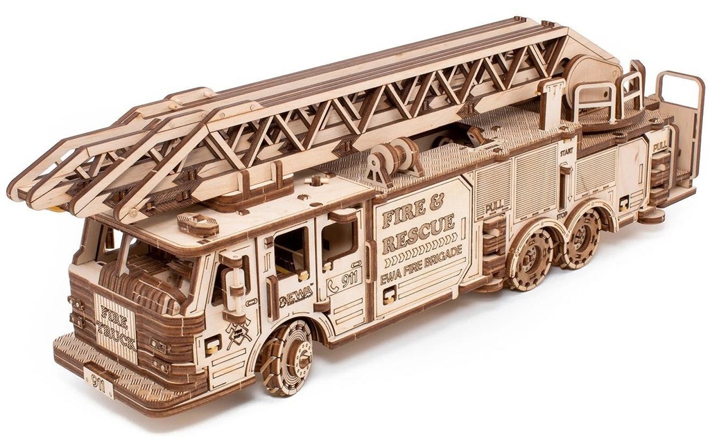 Eco-Wood-Art Kits de montage Camion de pompiers