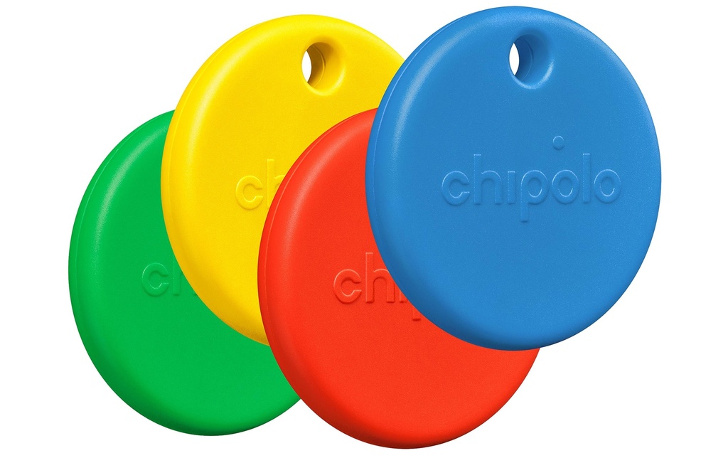 Chipolo POP Lot de 4 Bleu/Jaune/Vert/Rouge