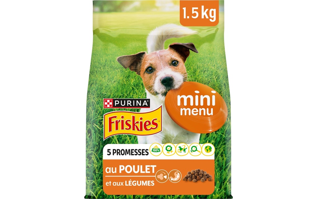 Purina Friskies Mini Menu avec poulet et légumes 1.5 kg