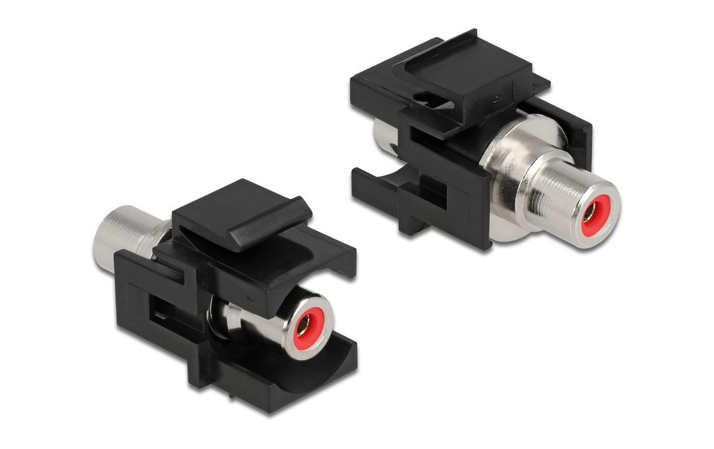 Delock Module Keystone RCA femelle à RCA femelle Rouge / Noir