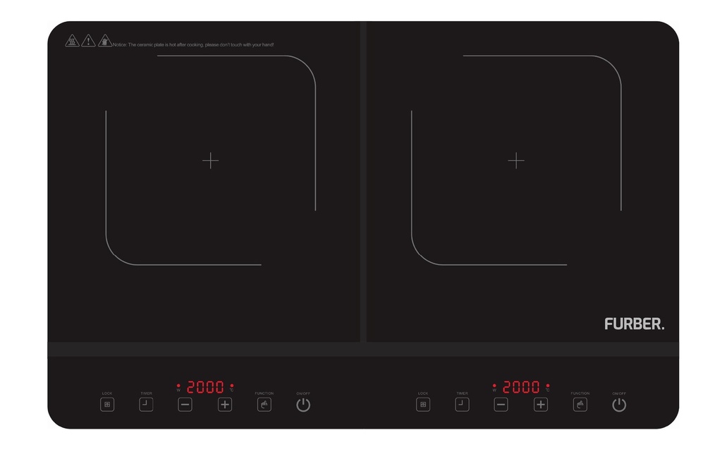 FURBER Plaque de cuisson à induction Calore 2300 W double