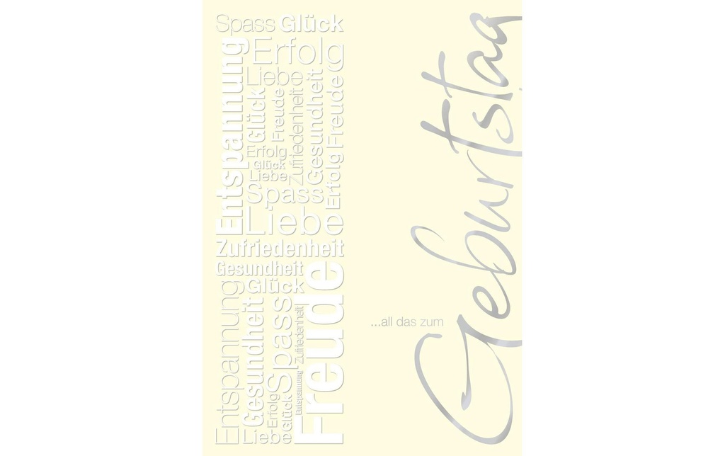 ABC Carte de félicitations Classique, Maxi