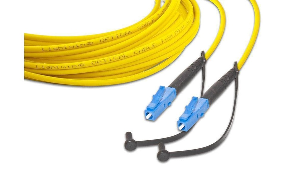 Lightwin Câble patch à fibre optique Singlemode LC – LC, OS2, Simplex, 2 m