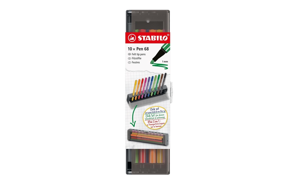 STABILO Pen 68 Click Box (10 pces)
