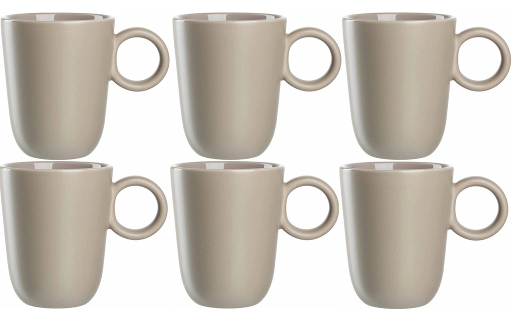 LEONARDO Tasse à café Roma 400 ml, 6 Pièce/s, Beige