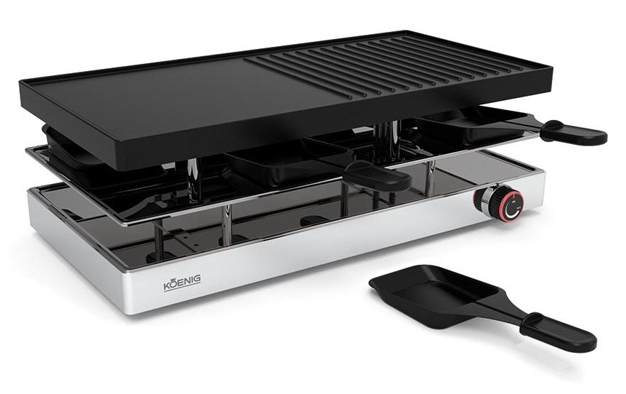 Koenig Grill à raclette Elegance 8 personnes