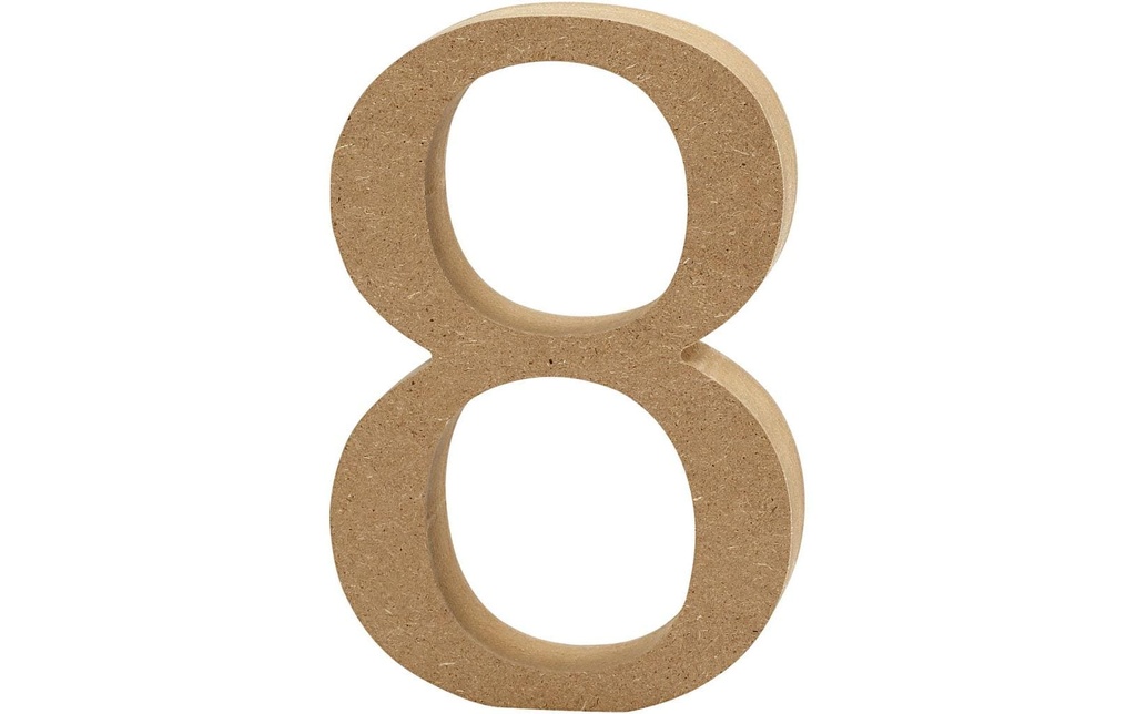 Creativ Company Numéro de bois 8 1 pièce