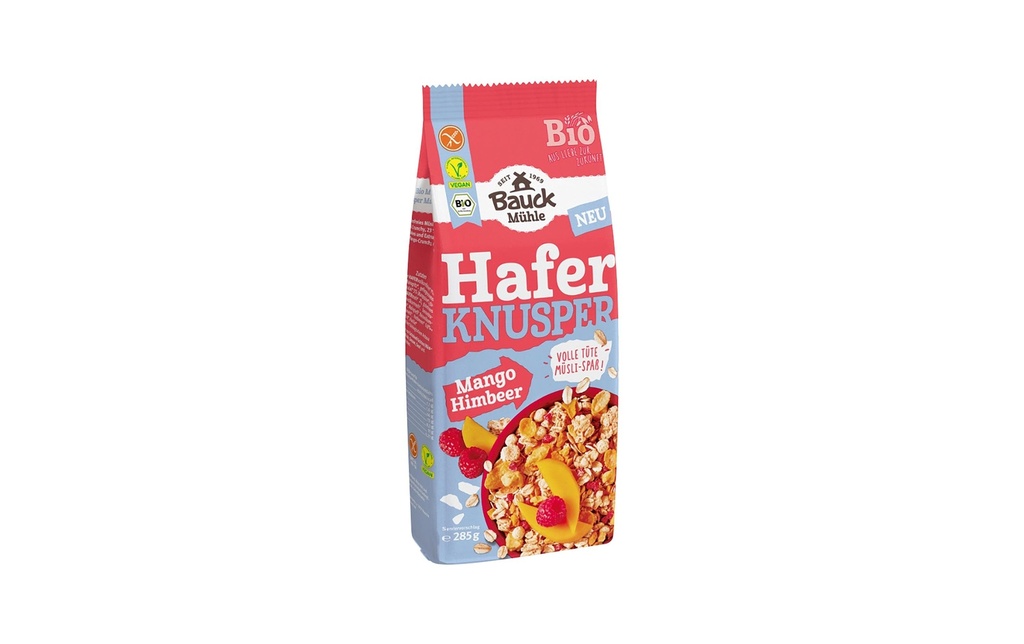 Bauck Mühle Muesli croustillant Avoine, mangue et framboise 285 g