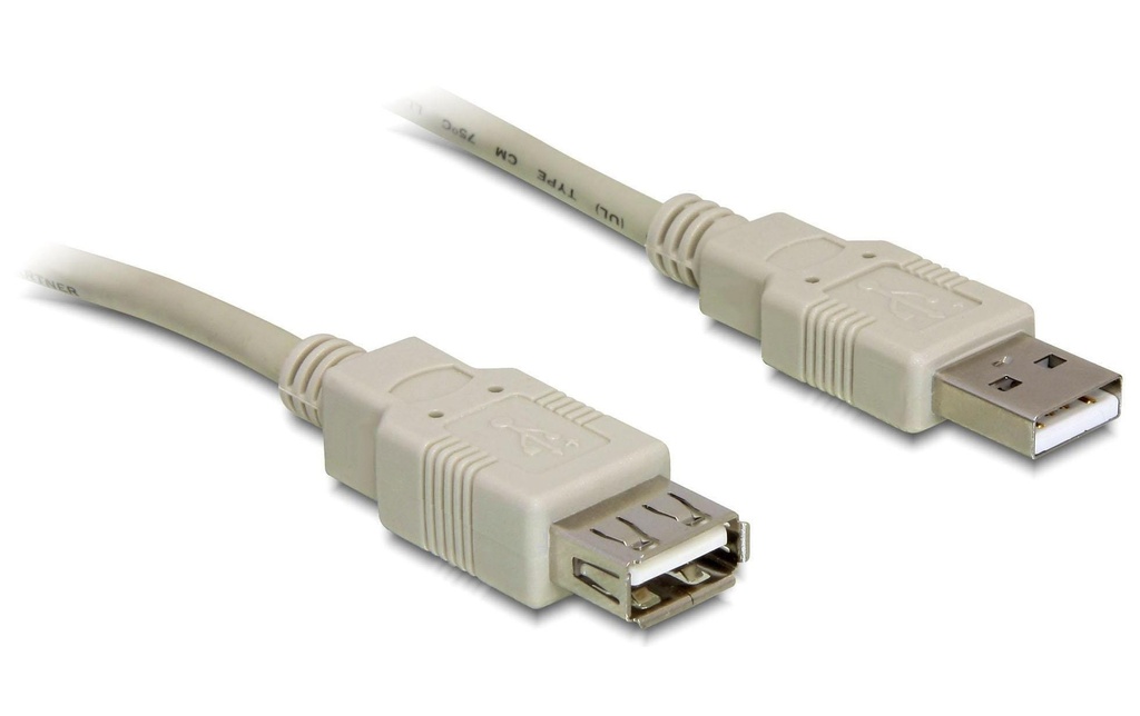 Delock Câble de prolongation USB 2.0  USB-A - USB-A 1.8 m