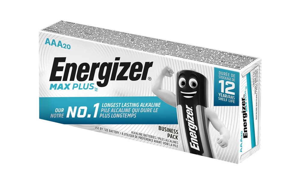 Energizer Pile Max Plus AAA , 20 Pièce/s
