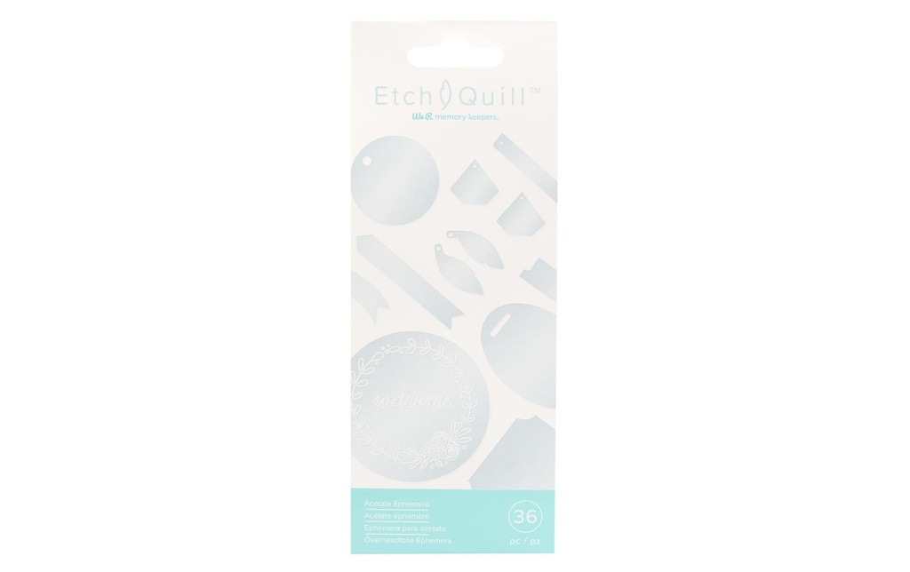 We R Memory Keepers Étiquette pour cadeau Etch Quill 36 pièces