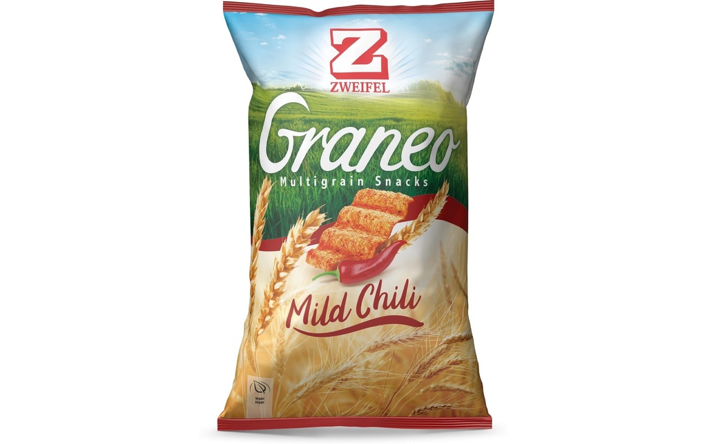 Zweifel Chips Graneo Multigrain Snacks Mild Chili 100 g
