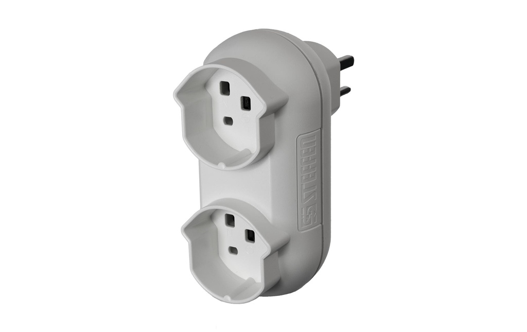 STEFFEN Connecteur multiple Strong 2x T25, Blanc