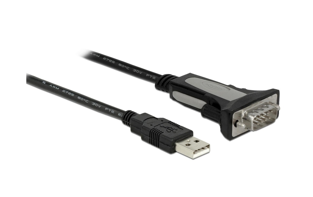 Delock Adaptateur sériel USB-A à RS-232 DB9, 3m