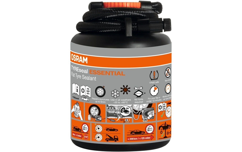 OSRAM Produit d'étanchéité pour pneus TYREseal ESSENTIAL plastique