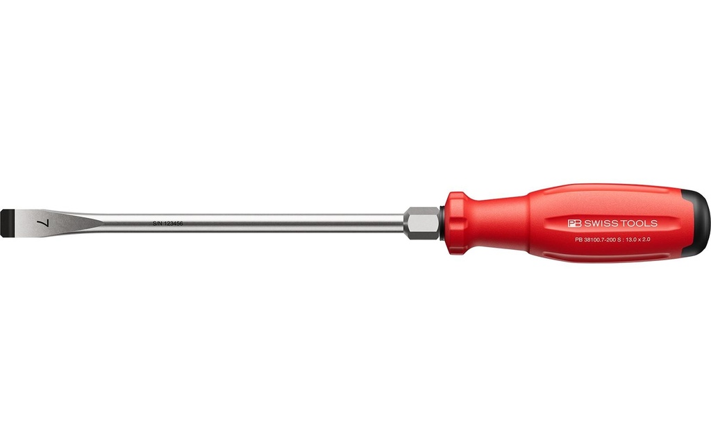 PB Swiss Tools Tournevis pour vis à fente SwissGrip Evo PB 38100.7-200 S