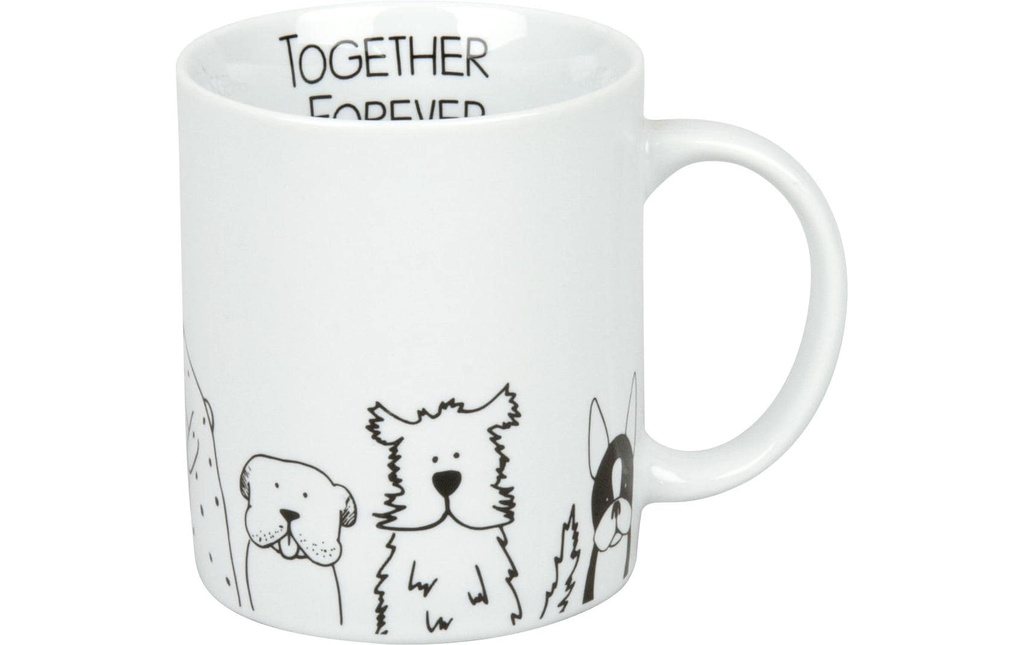 Könitz Tasse universelle Funny dogs 300 ml, 1 Pièce/s, Blanc