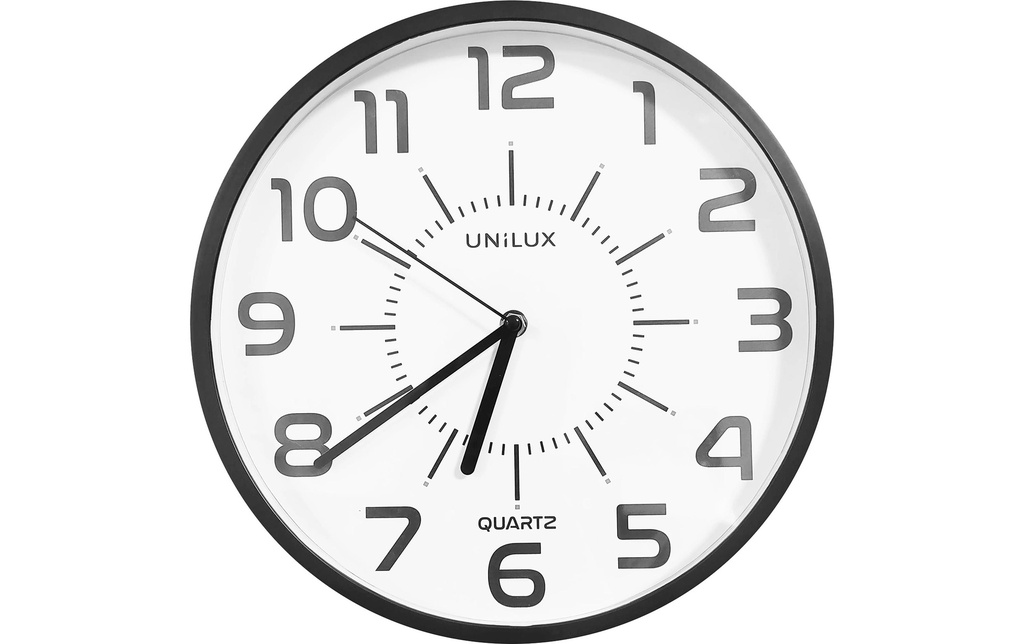 UNiLUX Horloge murale Pop PL Noir/Blanc