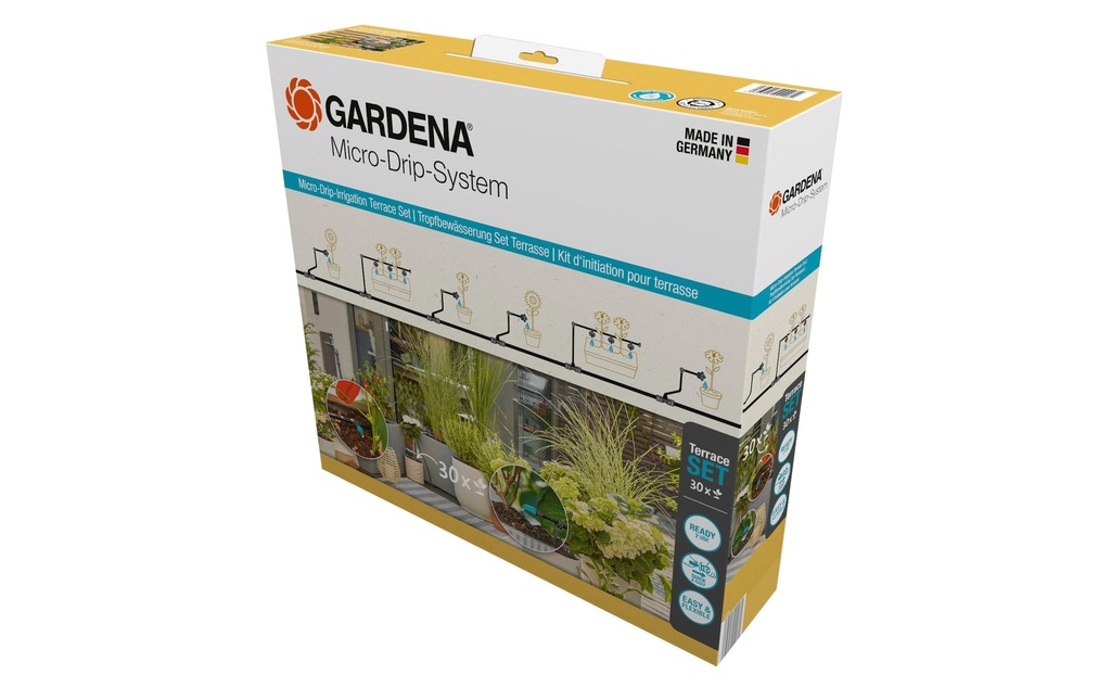GARDENA Kits de démarrage Arrosage goutte à goutte pour terrasses Système Micro-Drip