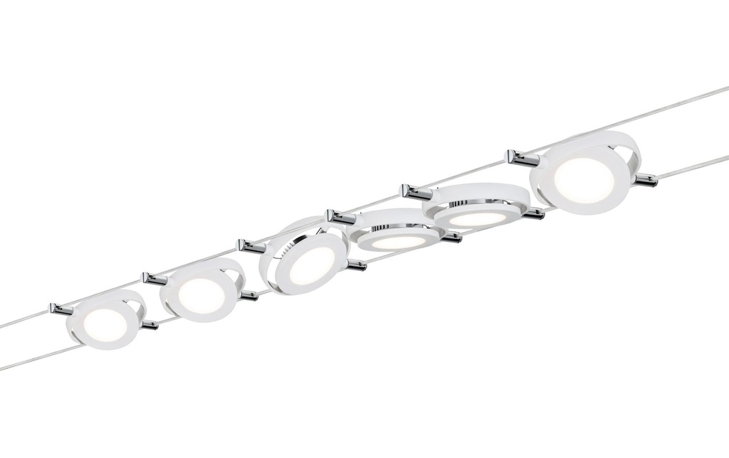 Paulmann Système de câble à LED RoundMac Set de base 6 x 200 lm