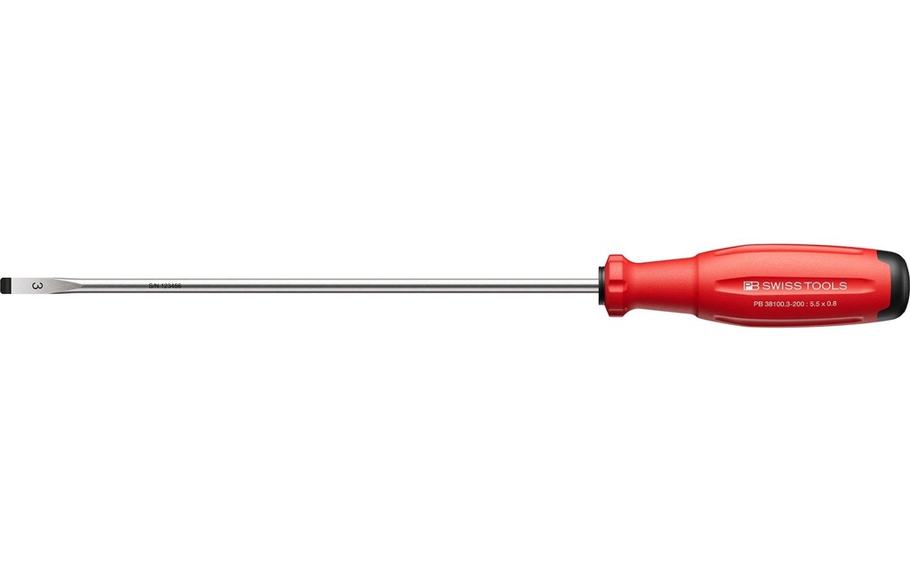 PB Swiss Tools Tournevis à fente SwissGrip Evo PB 38100.3-200