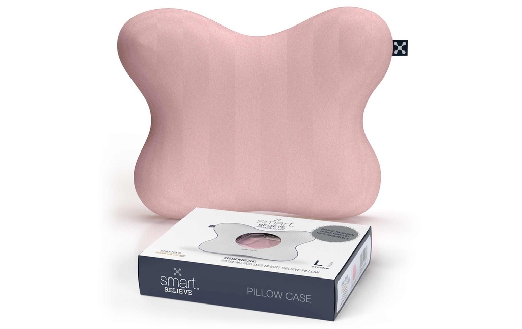 Smartsleep Taie d’oreiller Relieve L 54 x 43 x 13.5 cm, Rose