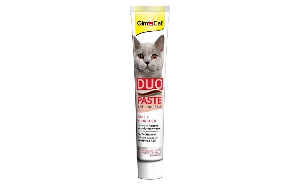 Gimpet Compléments alimentaires pour chats Duo Paste Anti-Hairball Malt, 50 g