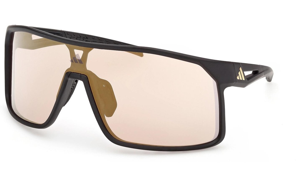 adidas Alcateur SP0124 Lunettes de soleil Matte Black, Brown Mirror