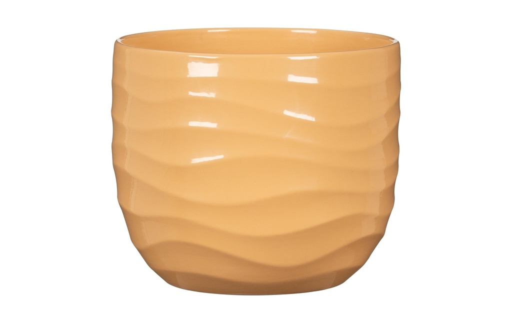 scheurich Pot de fleur Breeze Yellow Beach, 21 cm