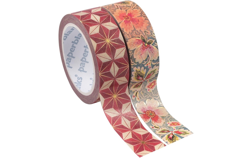 Paperblanks Ruban Washi 2 pcs. Hishi/bouquet sur ivoire