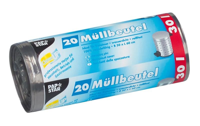 Weita Sacs poubelle Papstar 30 l, 80 Pièce/s