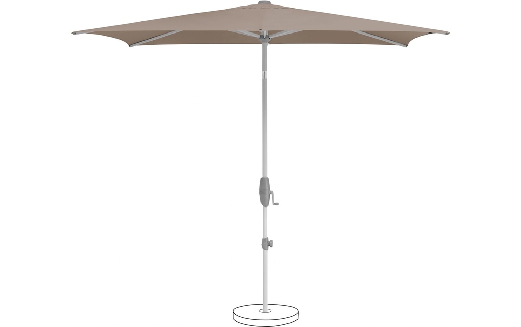 Suncomfort by Glatz Parasol Shell Turn 250 x 200 cm, taupe clair