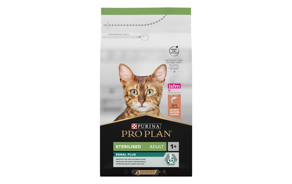 Purina Pro Plan Alimentation sèche Stérile . Renal Plus Adult saumon 3 kg