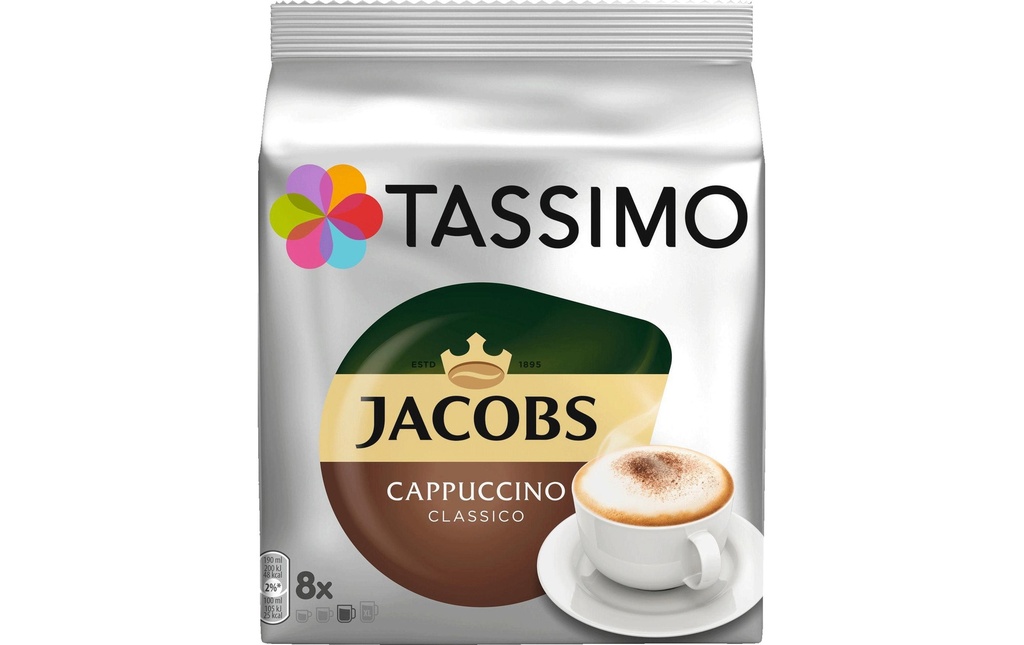 TASSIMO Capsules de café T DISC Jacobs Cappuccino 8 portions