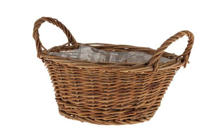 Opiflor Panier en osier James, 25 cm Brun