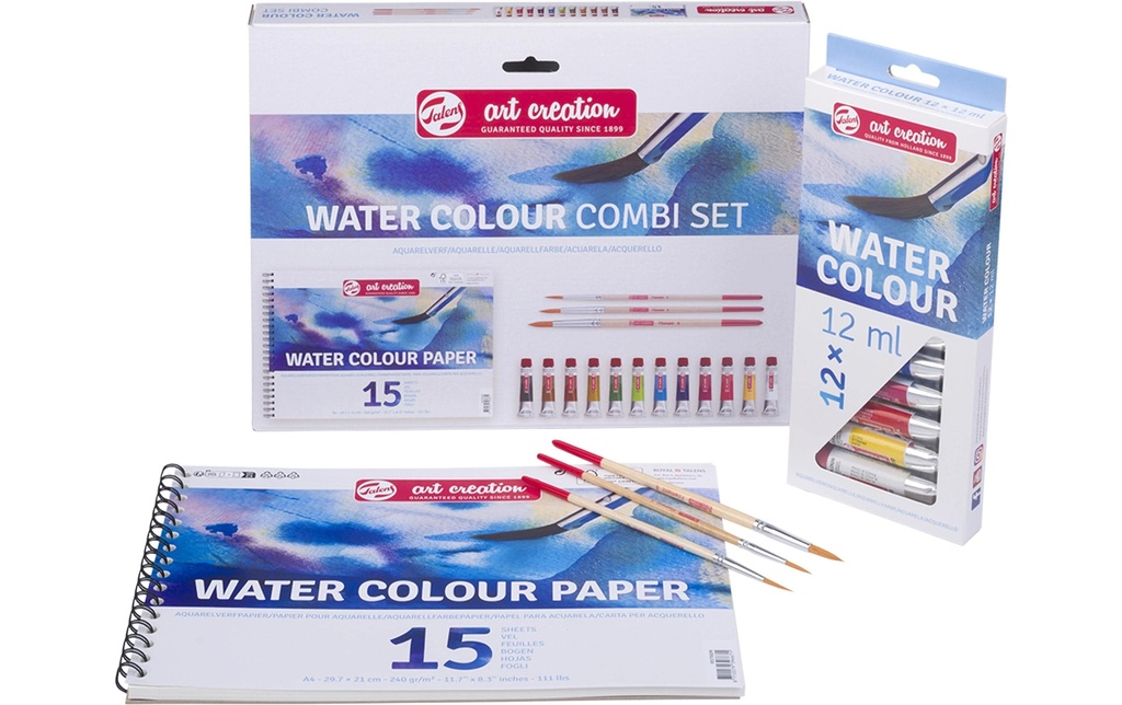 Talens Peinture à l’eau Combiset 3 pièces