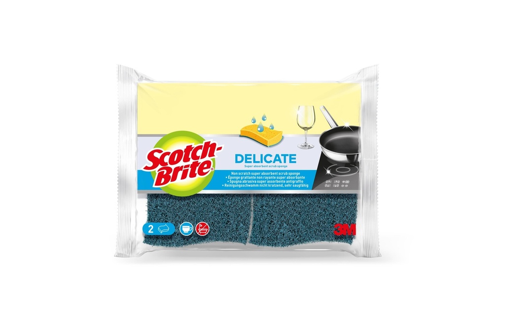 Scotch-Brite Éponge Scotch-Brite Cellulose Delicate 2 Pièce/s