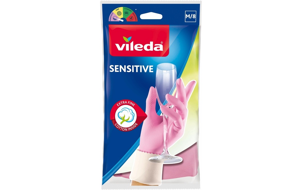 Vileda Gant jetable Le Fine Sensitive M 2 pièces