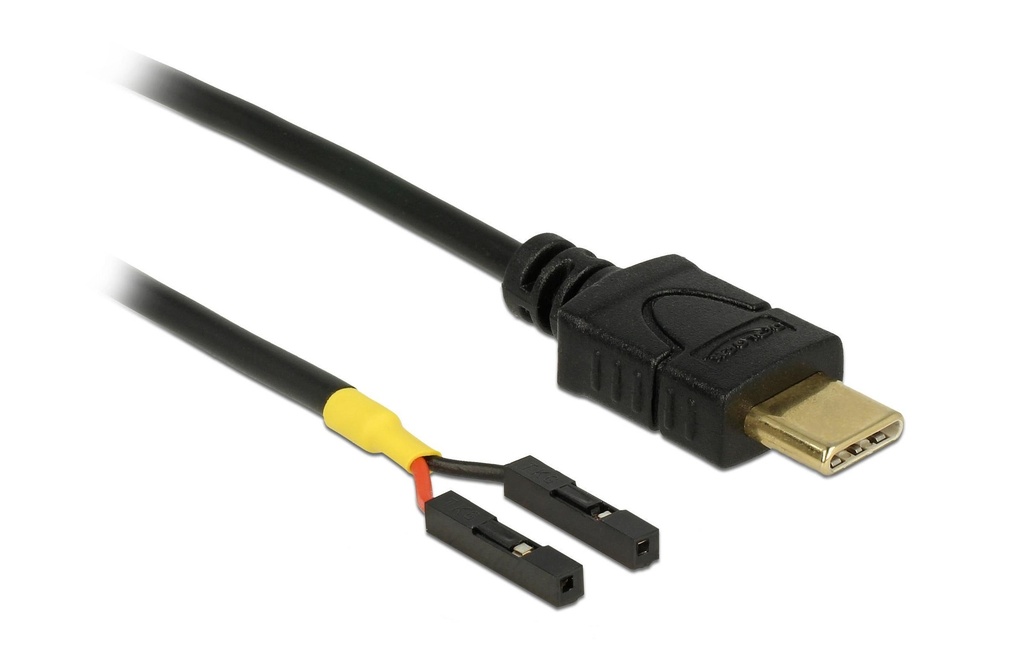 Delock Câble électrique USB 2x socle pour poteau USB-C - Pinheader 0.5 m