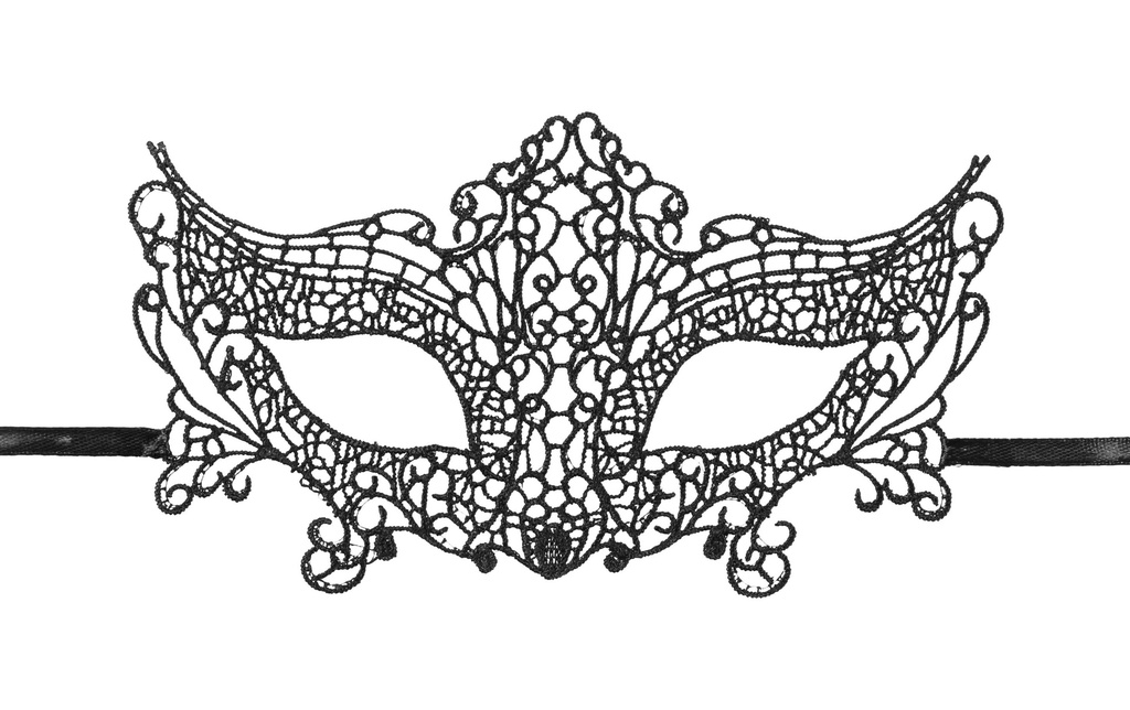 Partydeco Accessoires de fête Masque en dentelle 11 x 20 cm, échantillon3