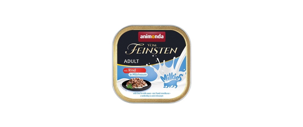 animonda Alimentation humide Vom Feinsten Milkies Bœuf en sauce au lait, 100 g